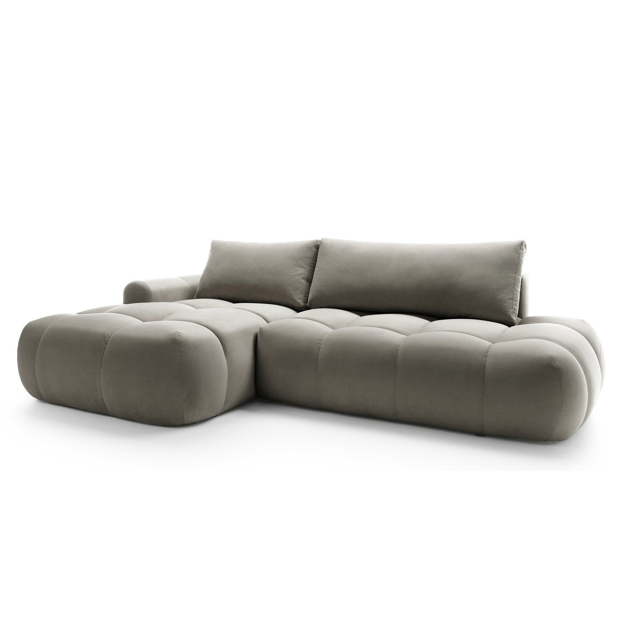 Kampinė miegamojo sofa MOBO Velour 284 cm