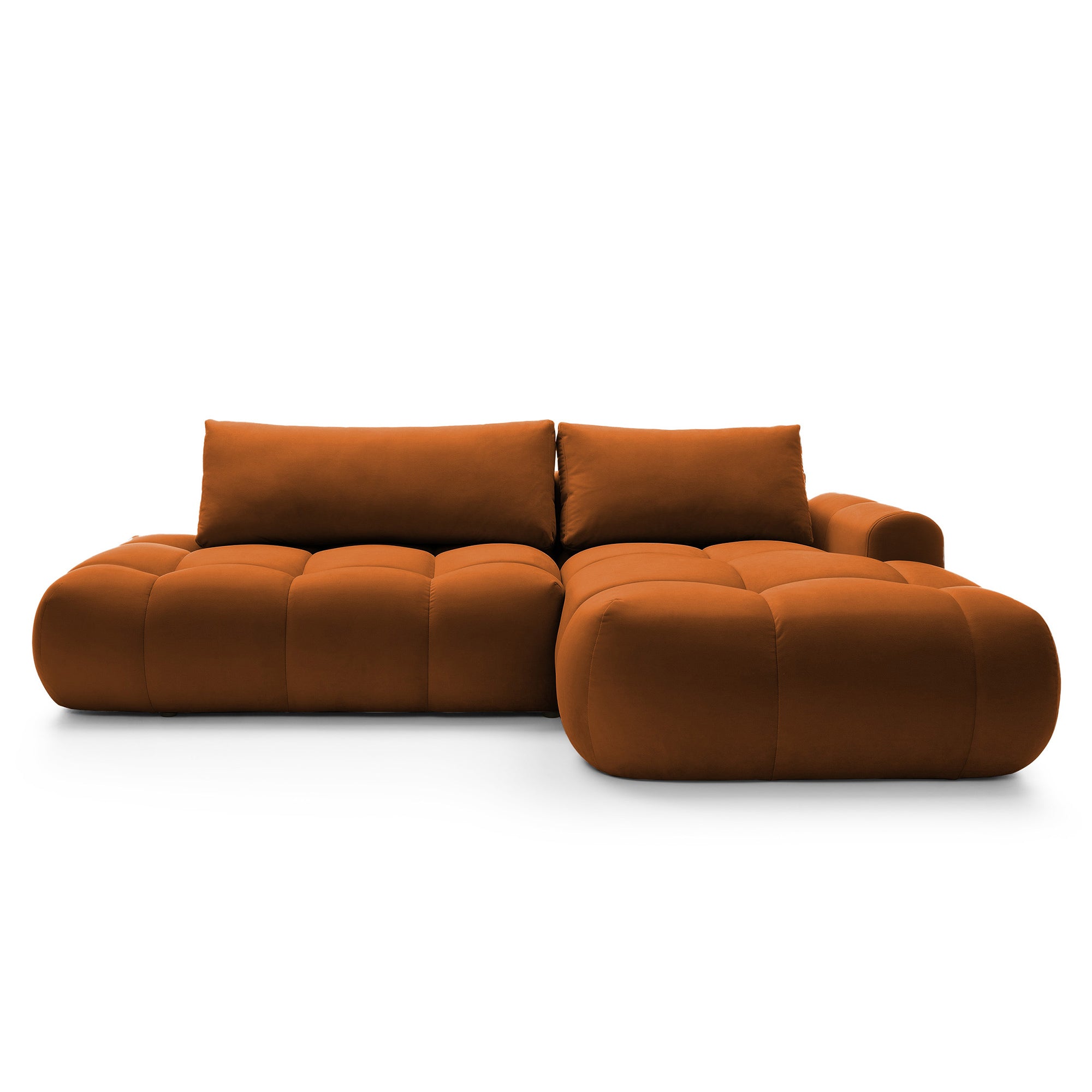 Kampinė miegamojo sofa MOBO Velour 284 cm
