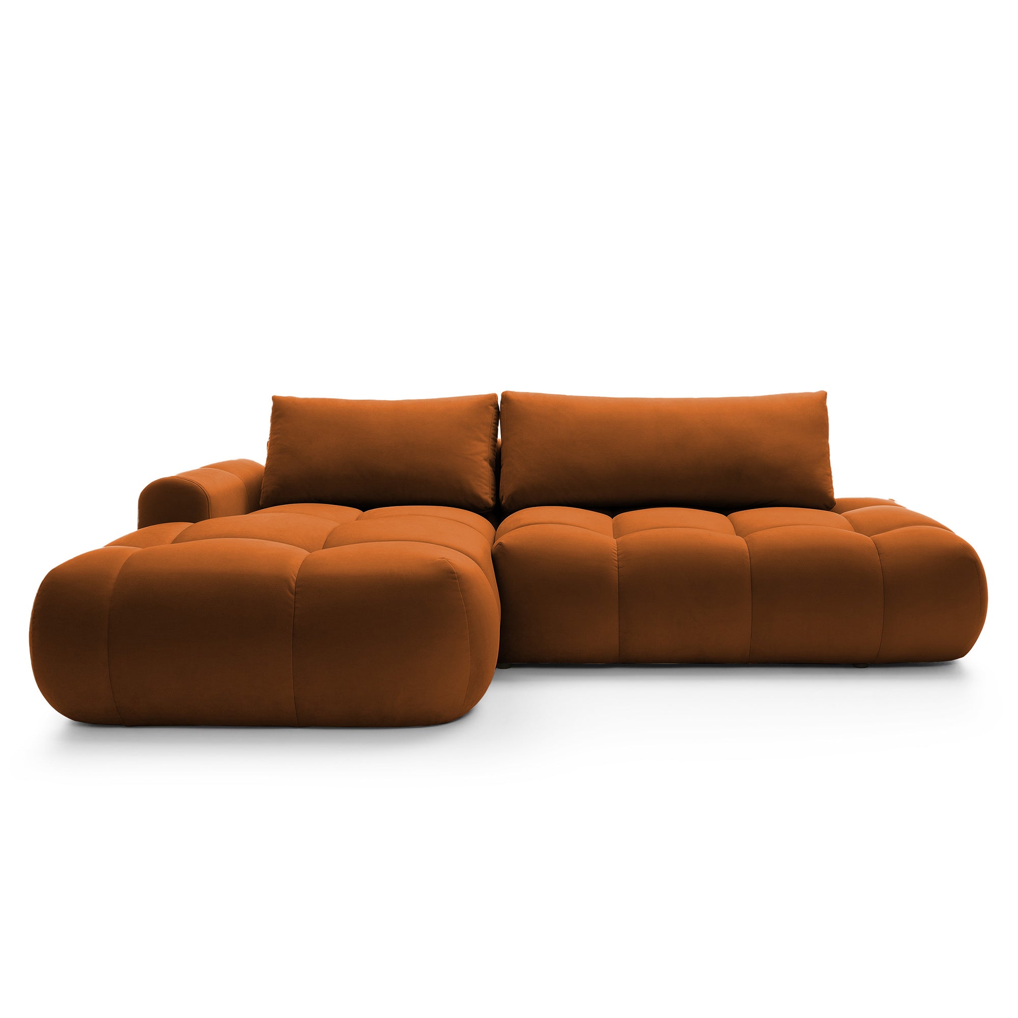 Kampinė miegamojo sofa MOBO Velour 284 cm