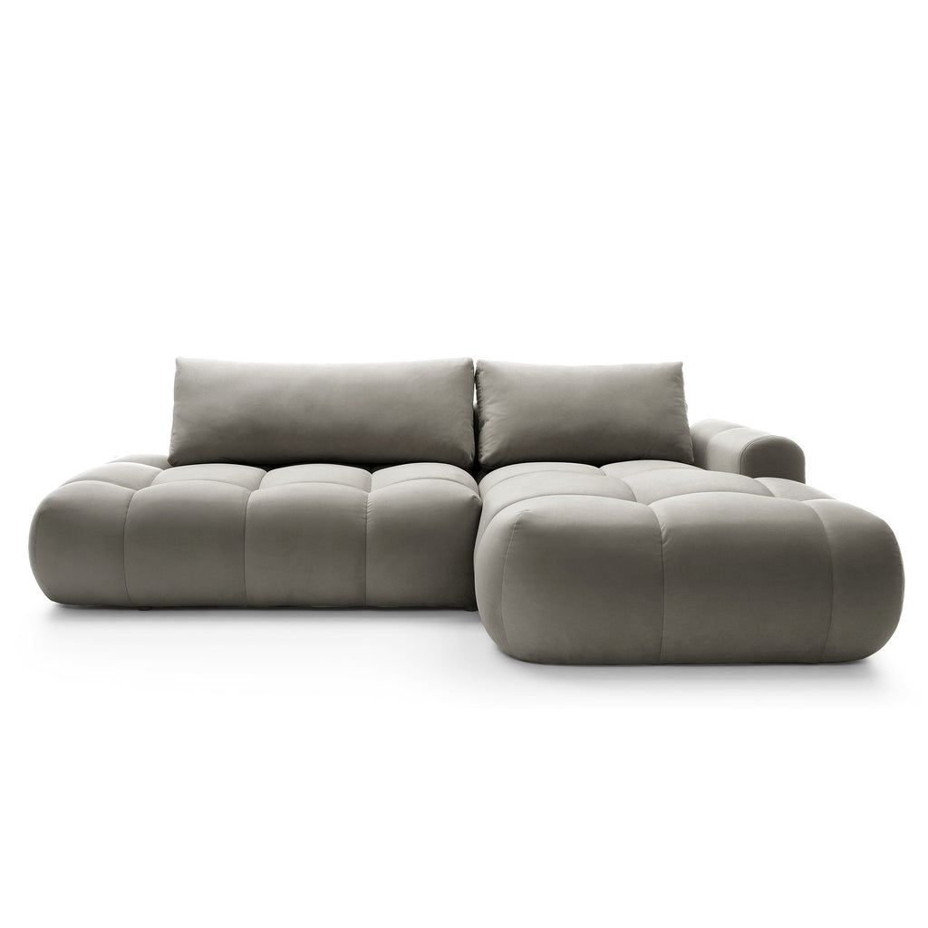 Kampinė miegamojo sofa MOBO Velour 284 cm