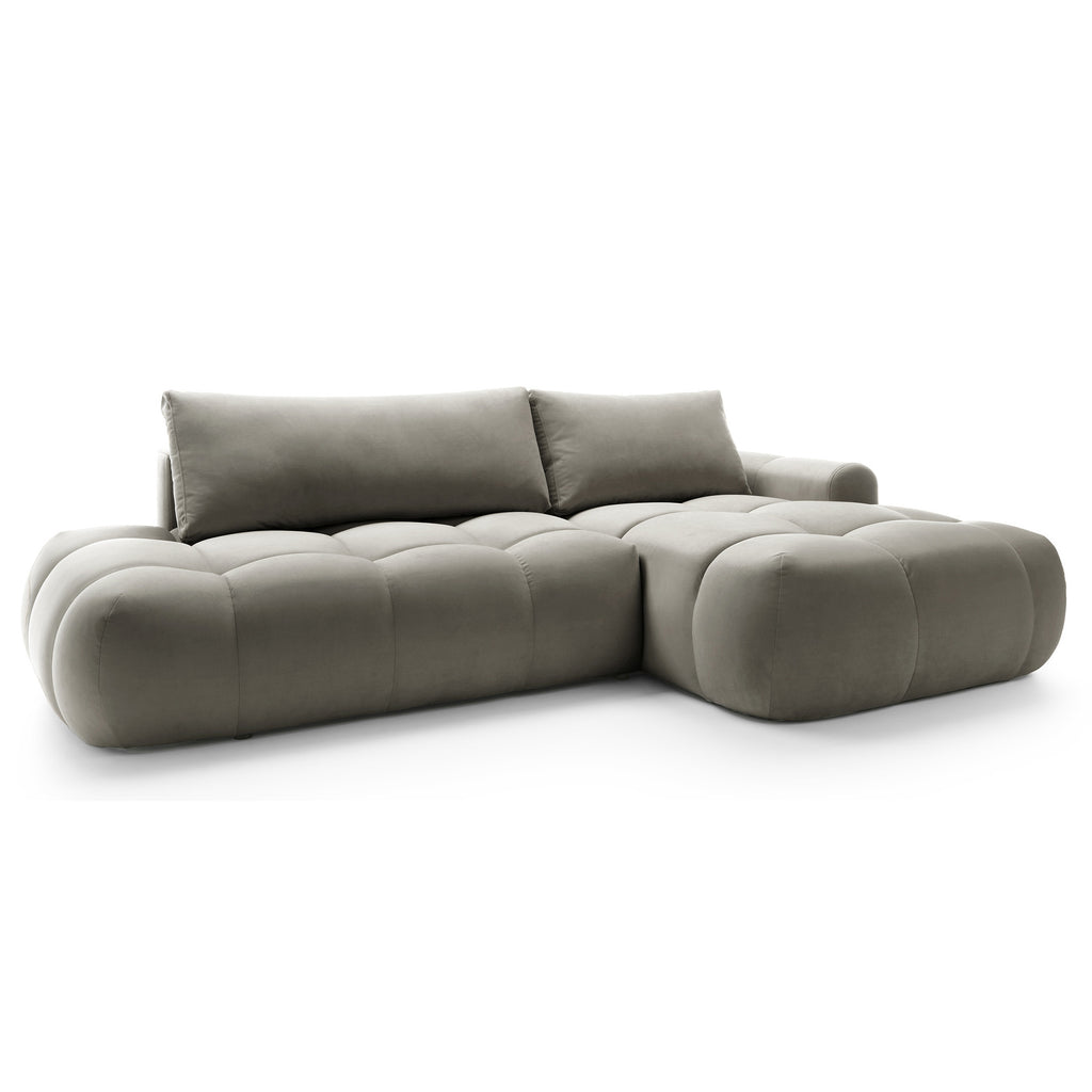 Kampinė miegamojo sofa MOBO Velour 284 cm