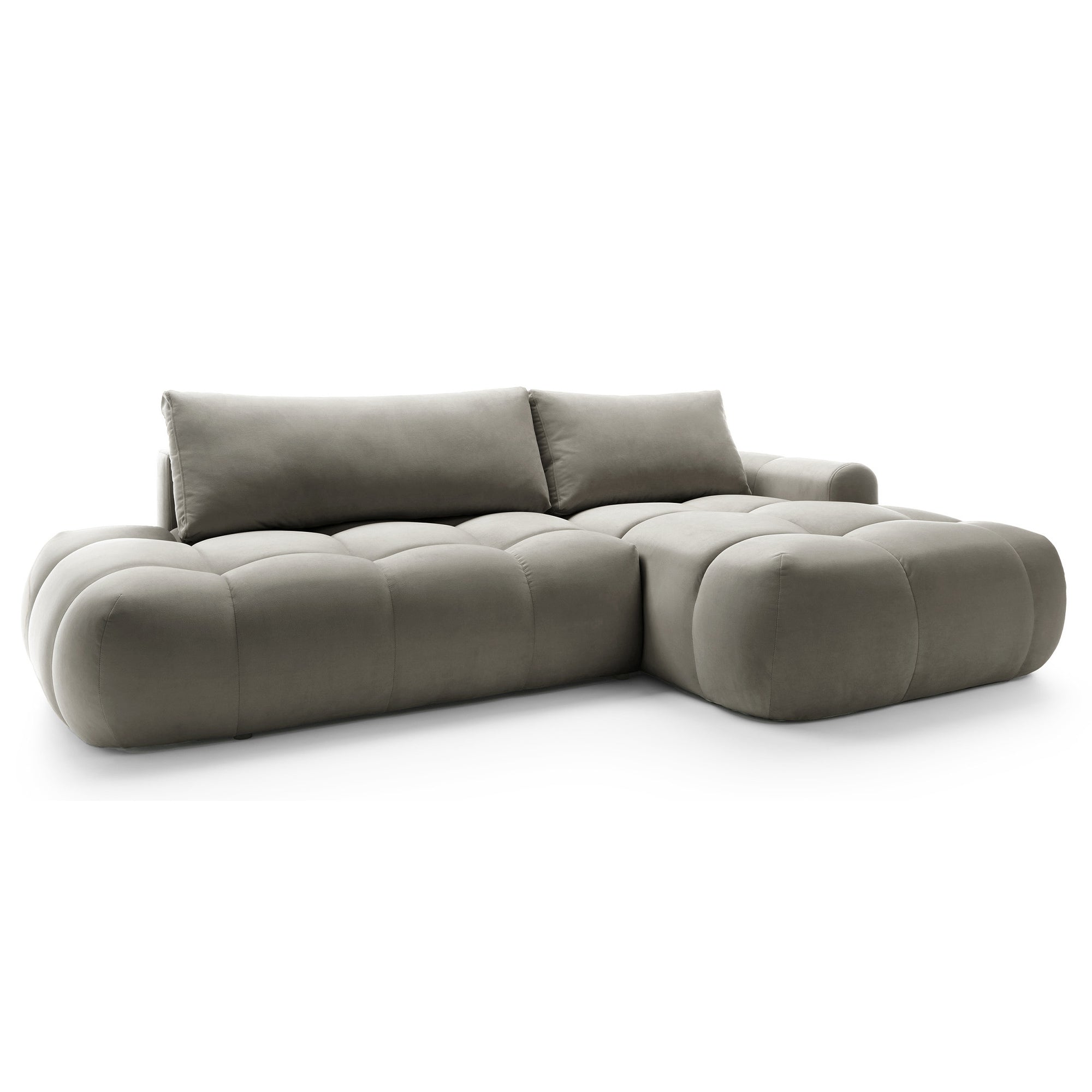 Kampinė miegamojo sofa MOBO Velour 284 cm