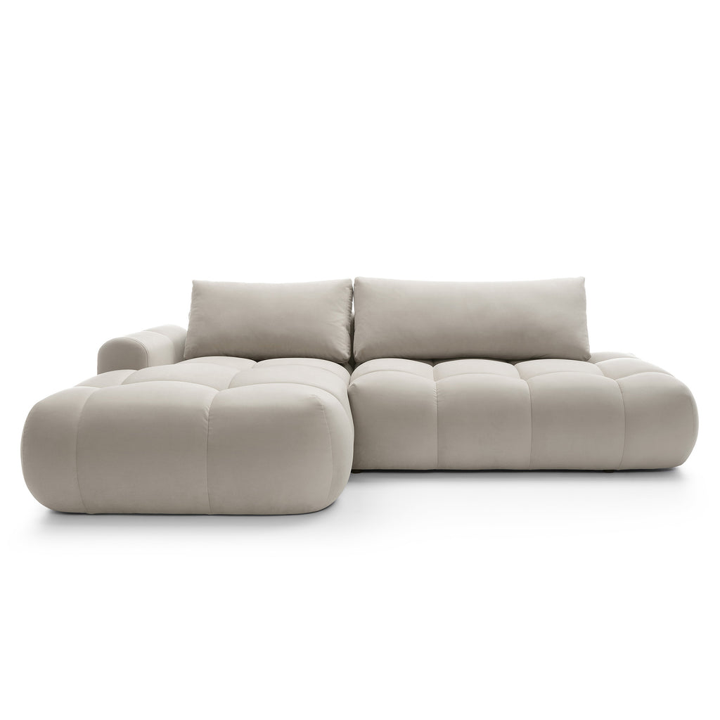 Kampinė miegamojo sofa MOBO Velour 284 cm