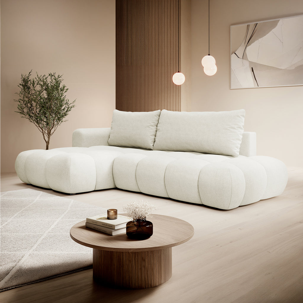 Kampinė miegamoji sofa MOBO 284 cm
