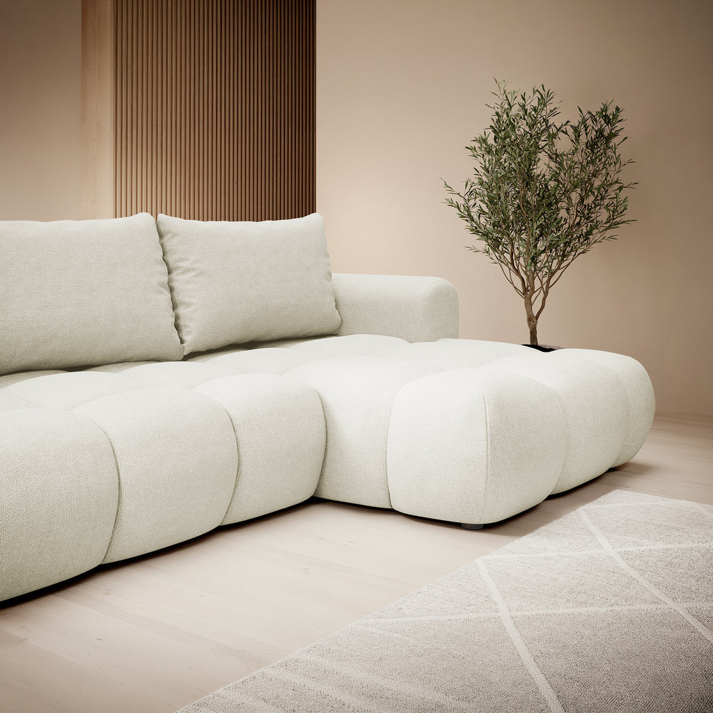 Kampinė miegamoji sofa MOBO 284 cm