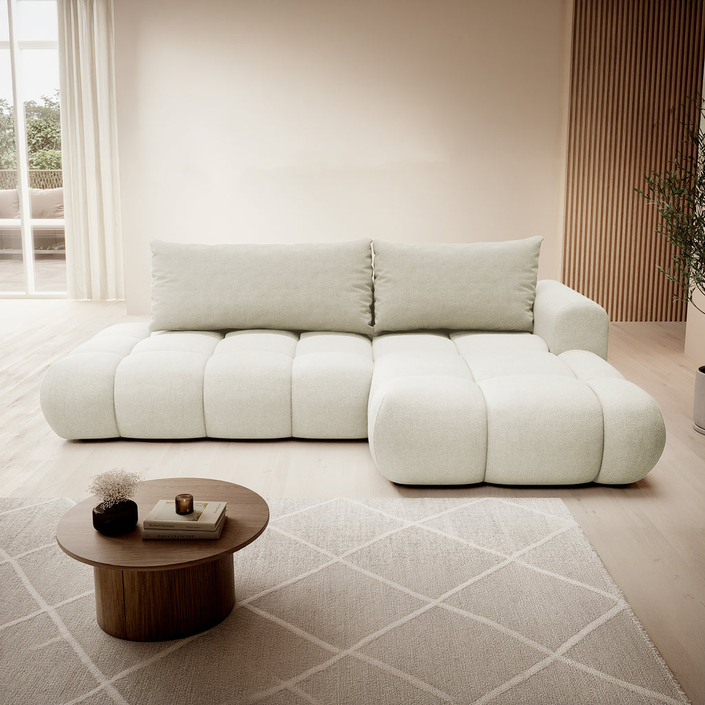 Kampinė miegamoji sofa MOBO 284 cm
