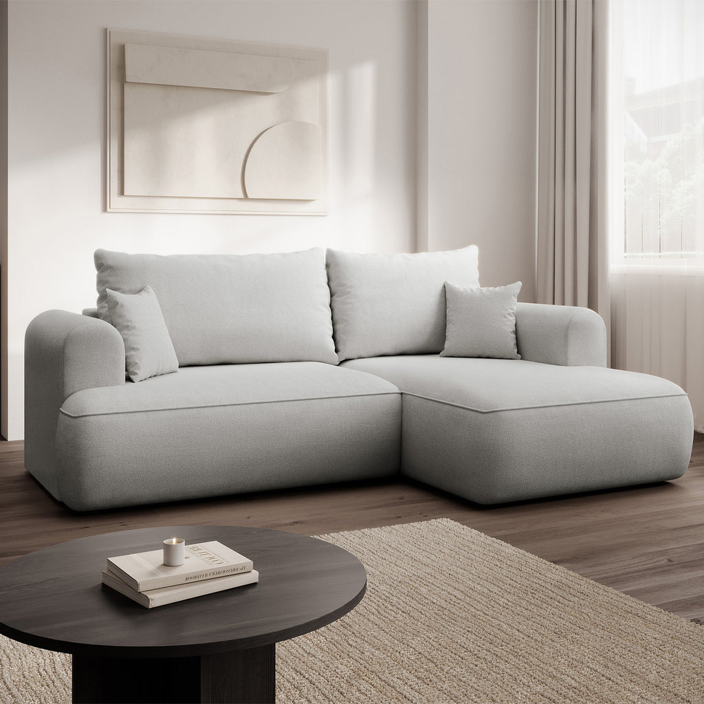 Kampinė miegamoji sofa NIVO 238 cm