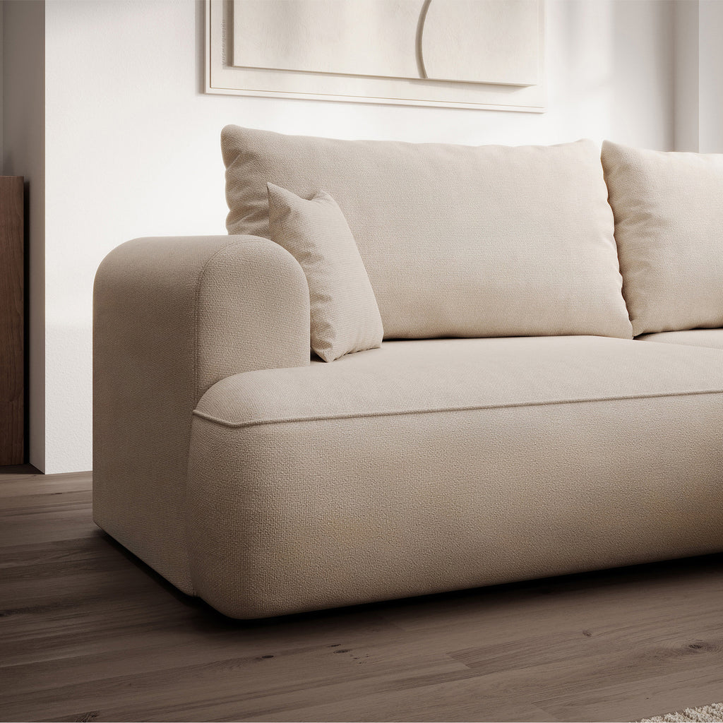 Kampinė miegamoji sofa NIVO 238 cm