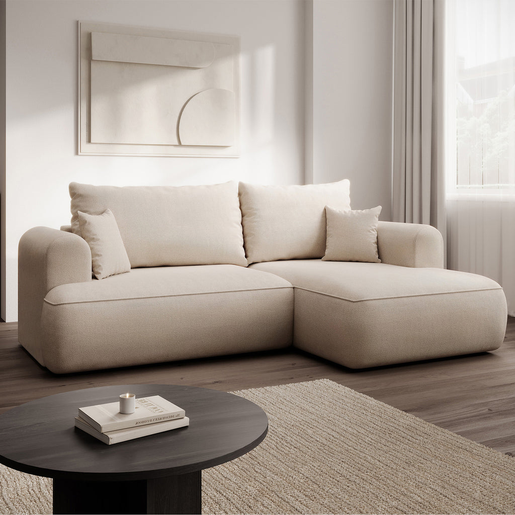 Kampinė miegamoji sofa NIVO 238 cm