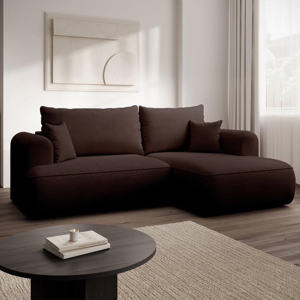 Kampinė miegamoji sofa NIVO 238 cm