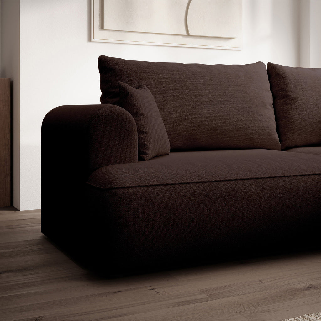 Kampinė miegamoji sofa NIVO 238 cm