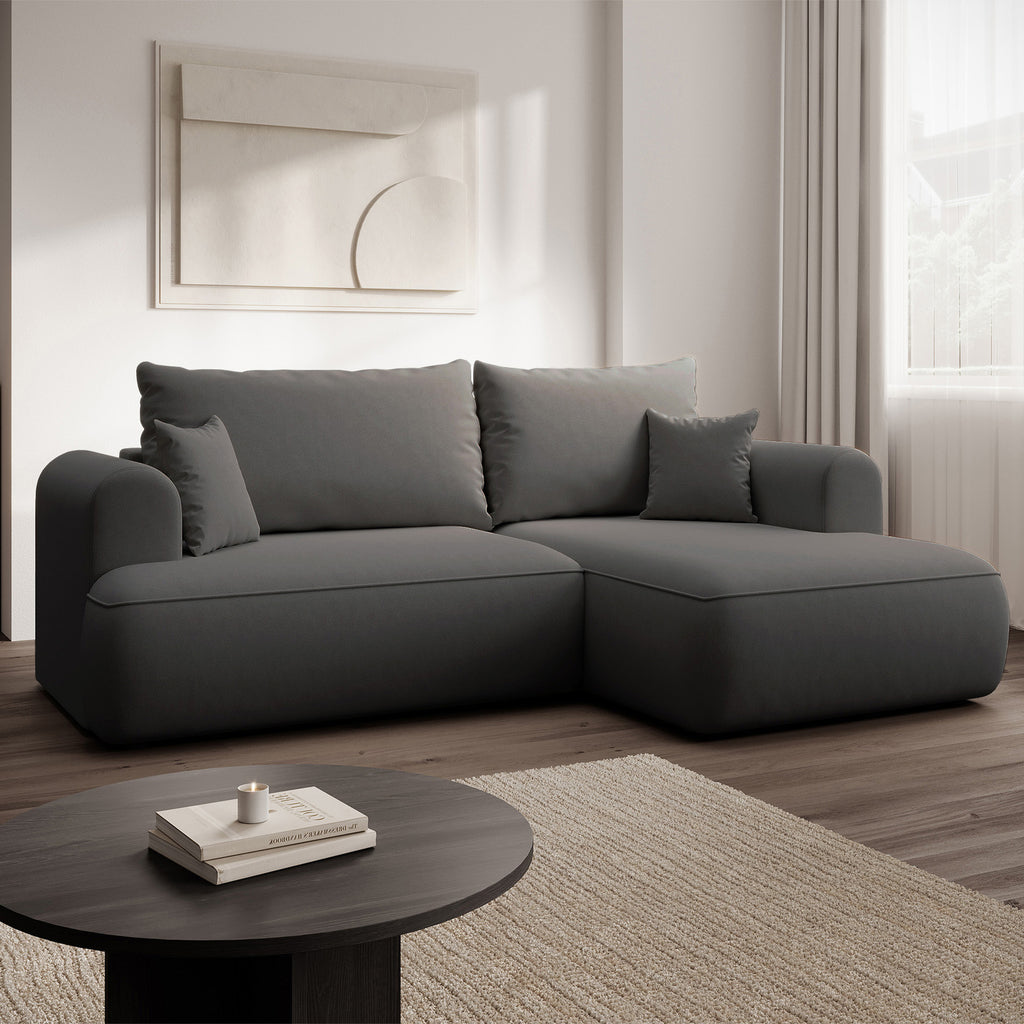 Kampinė miegamoji sofa NIVO 238 cm