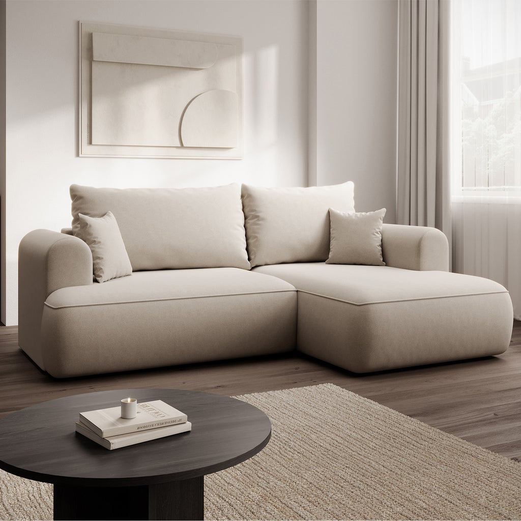 Kampinė miegamoji sofa NIVO 238 cm