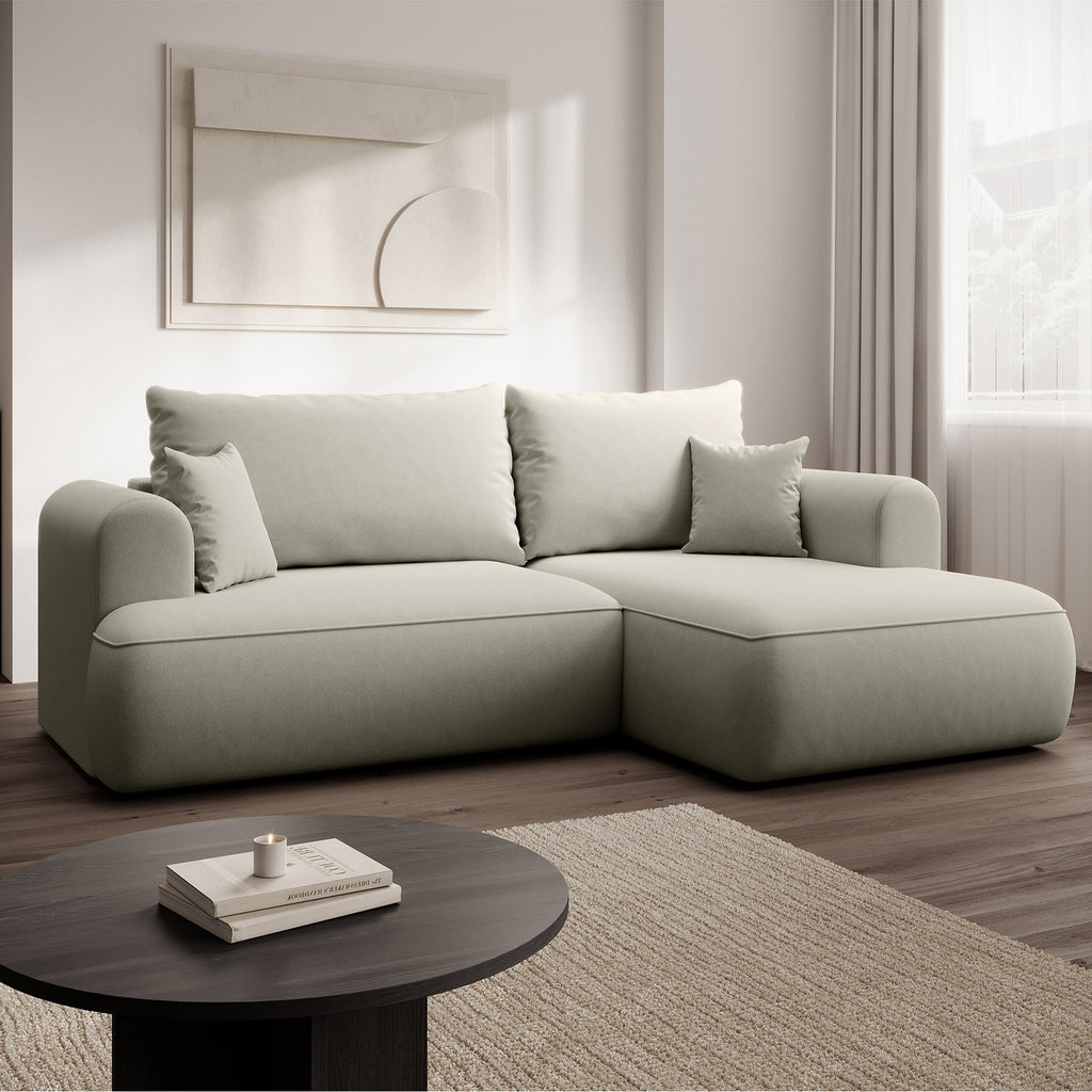 Kampinė miegamoji sofa NIVO 238 cm