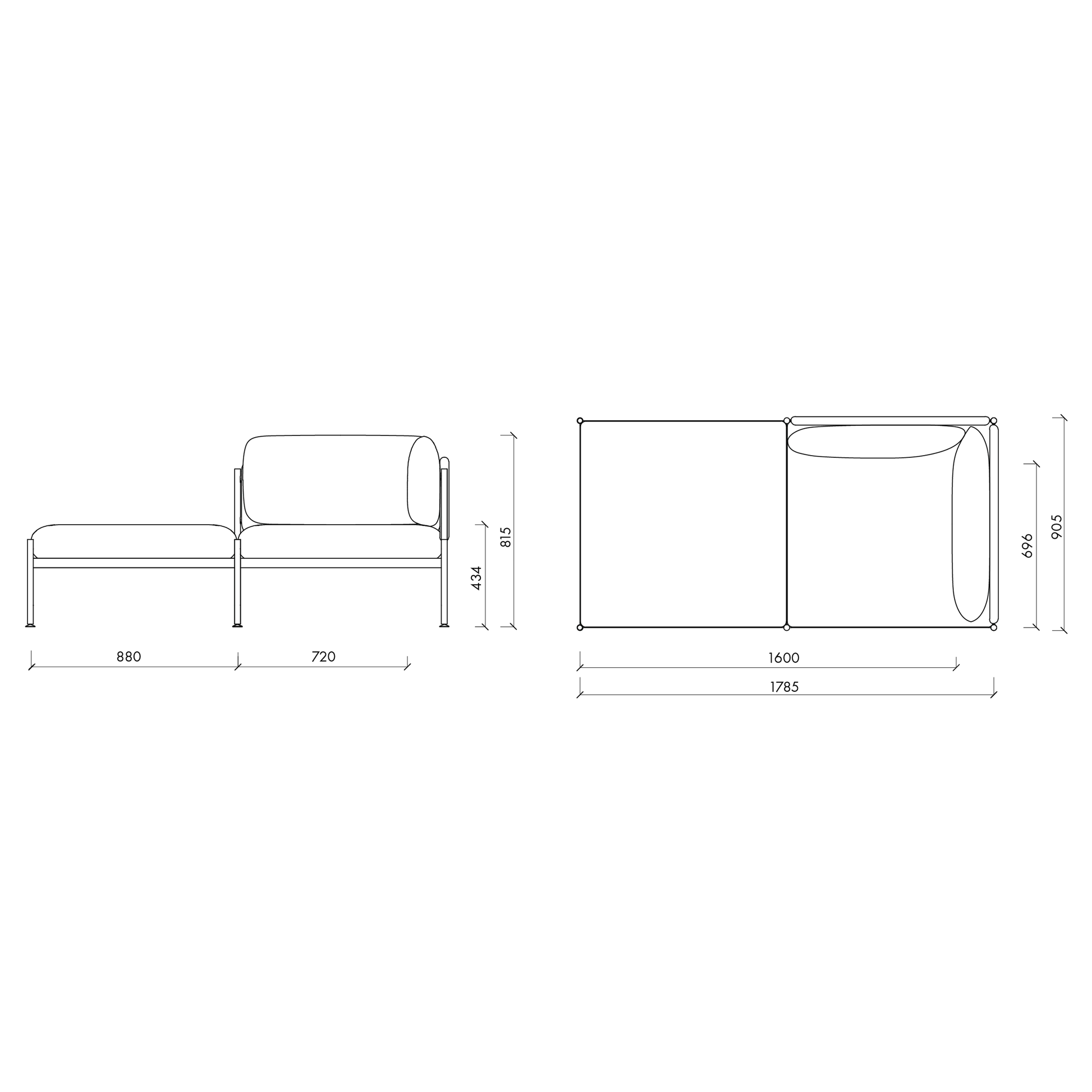 TOOM modulinė sofa 2