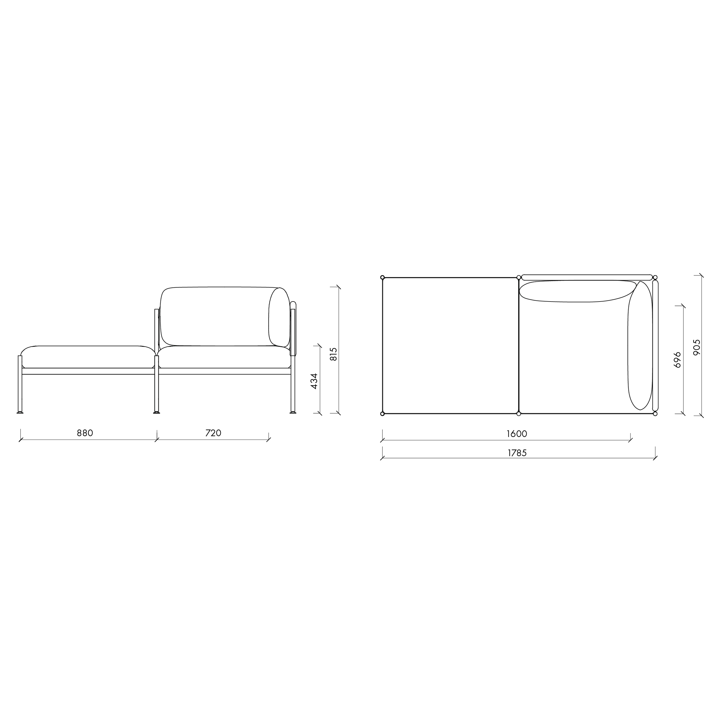 TOOM modulinė sofa 2