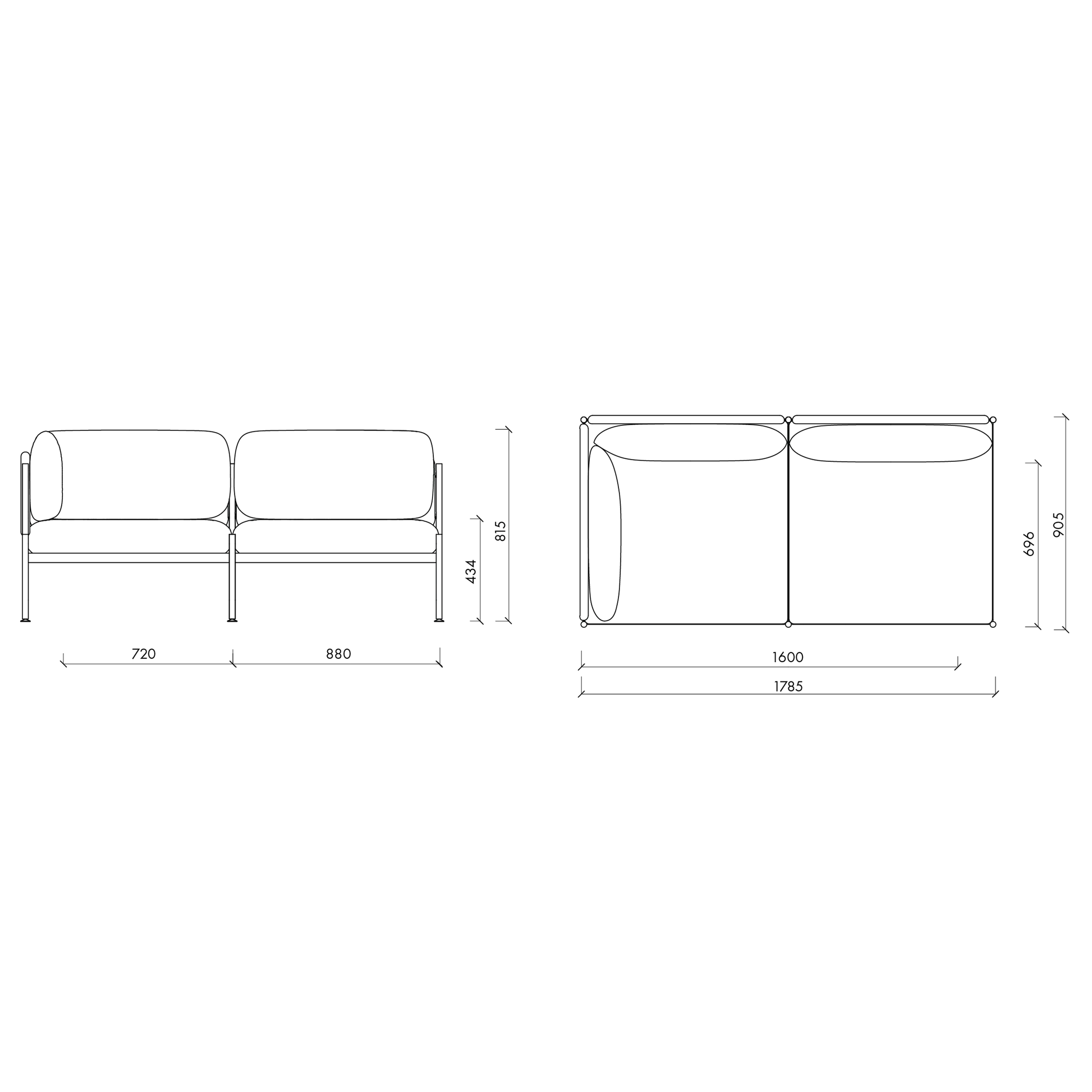 TOOM modulinė sofa 2