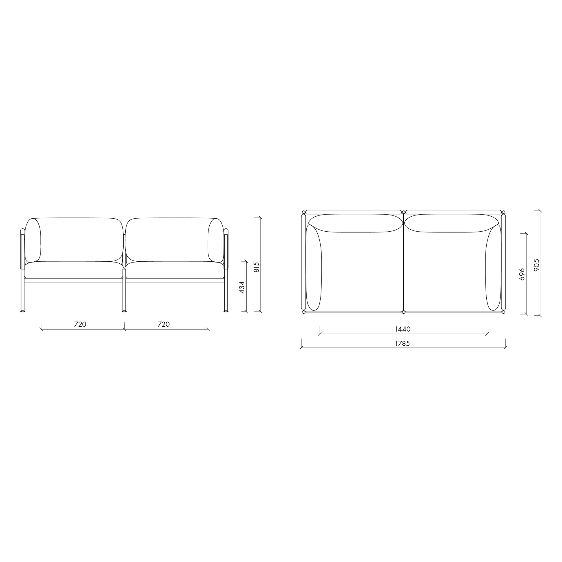 TOOM modulinė sofa 2