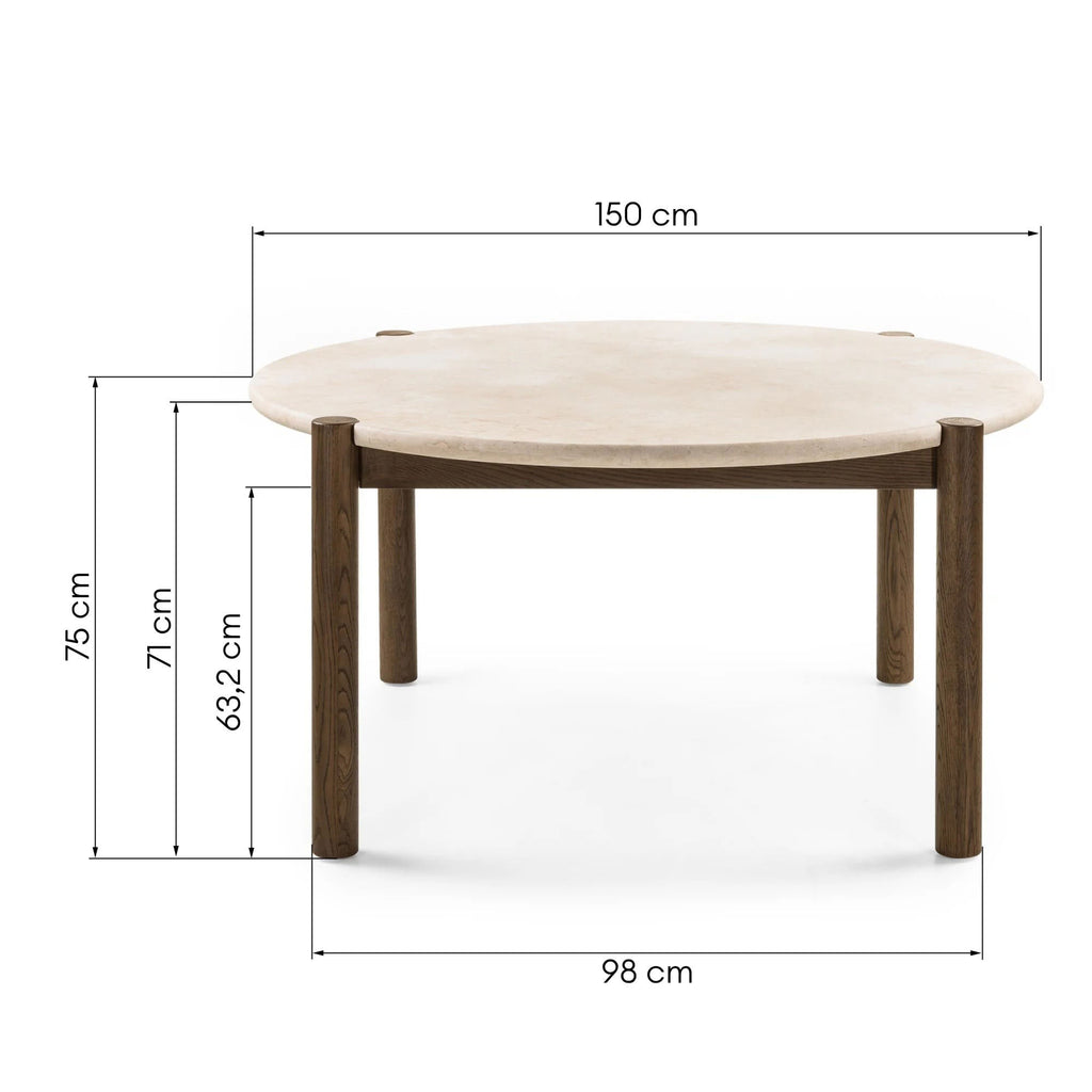 Stalas NUNA Ø 150 cm