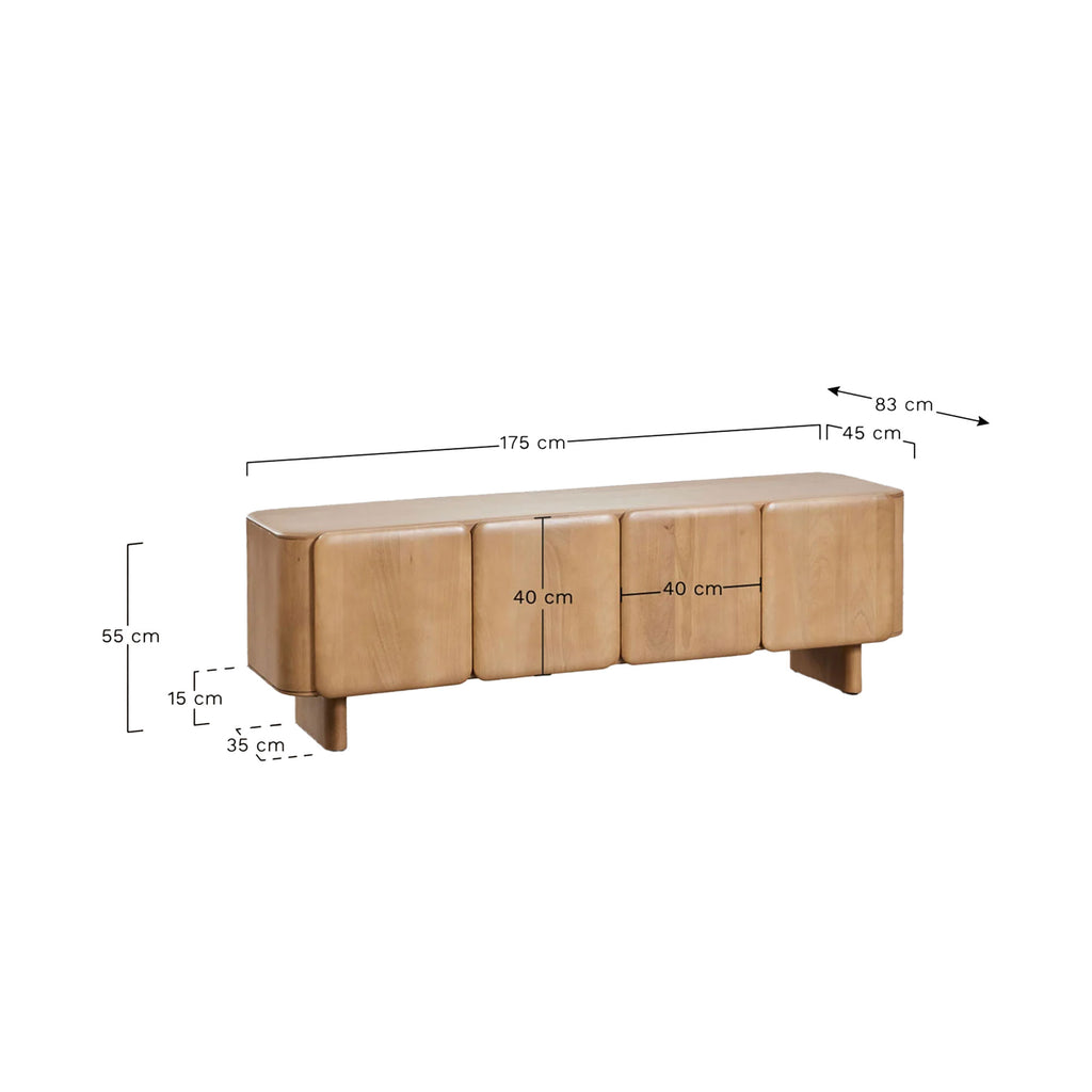 OSTIN TV spintelė 175x55 cm | 215x55 cm