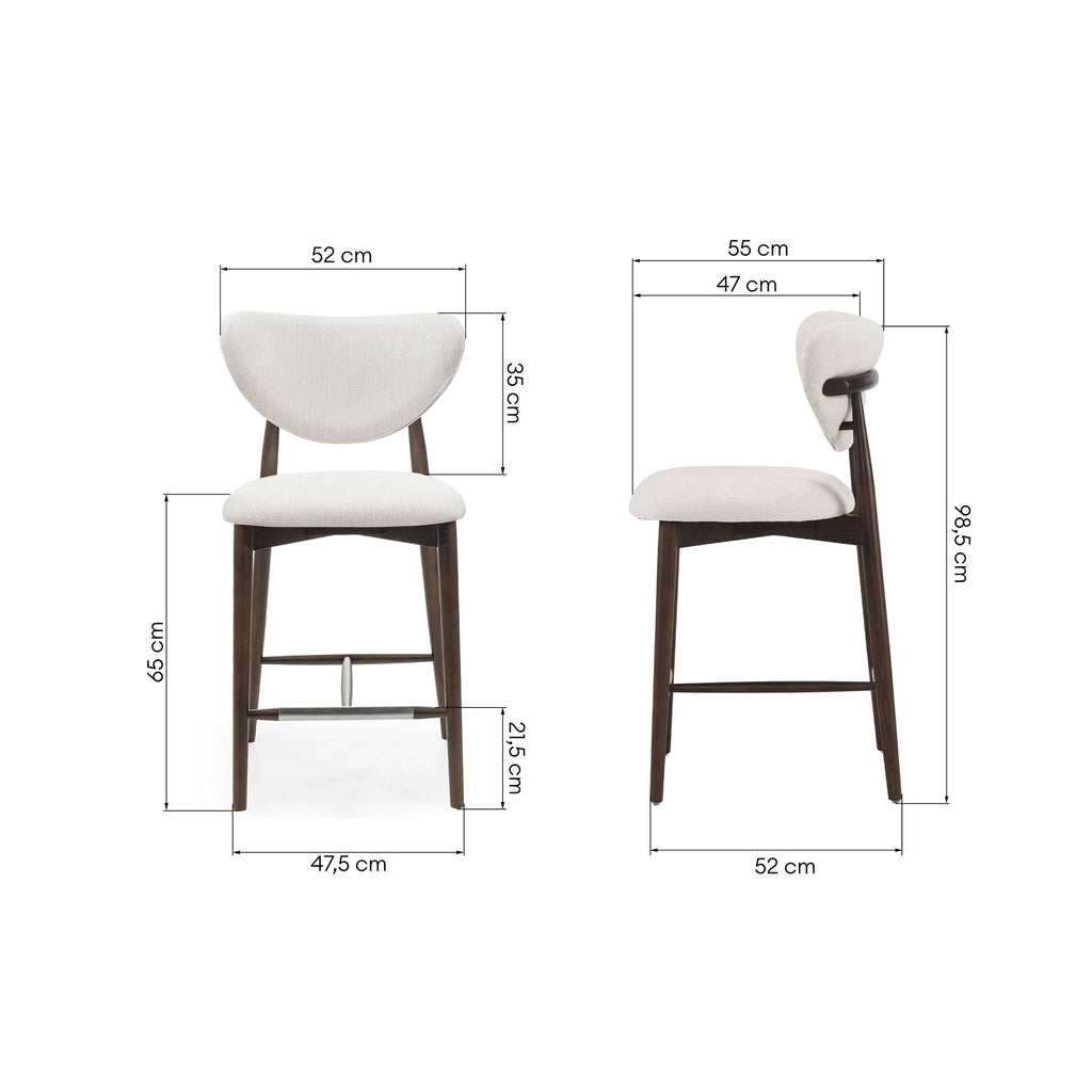 Pusbario kėdė MENI 65 cm
