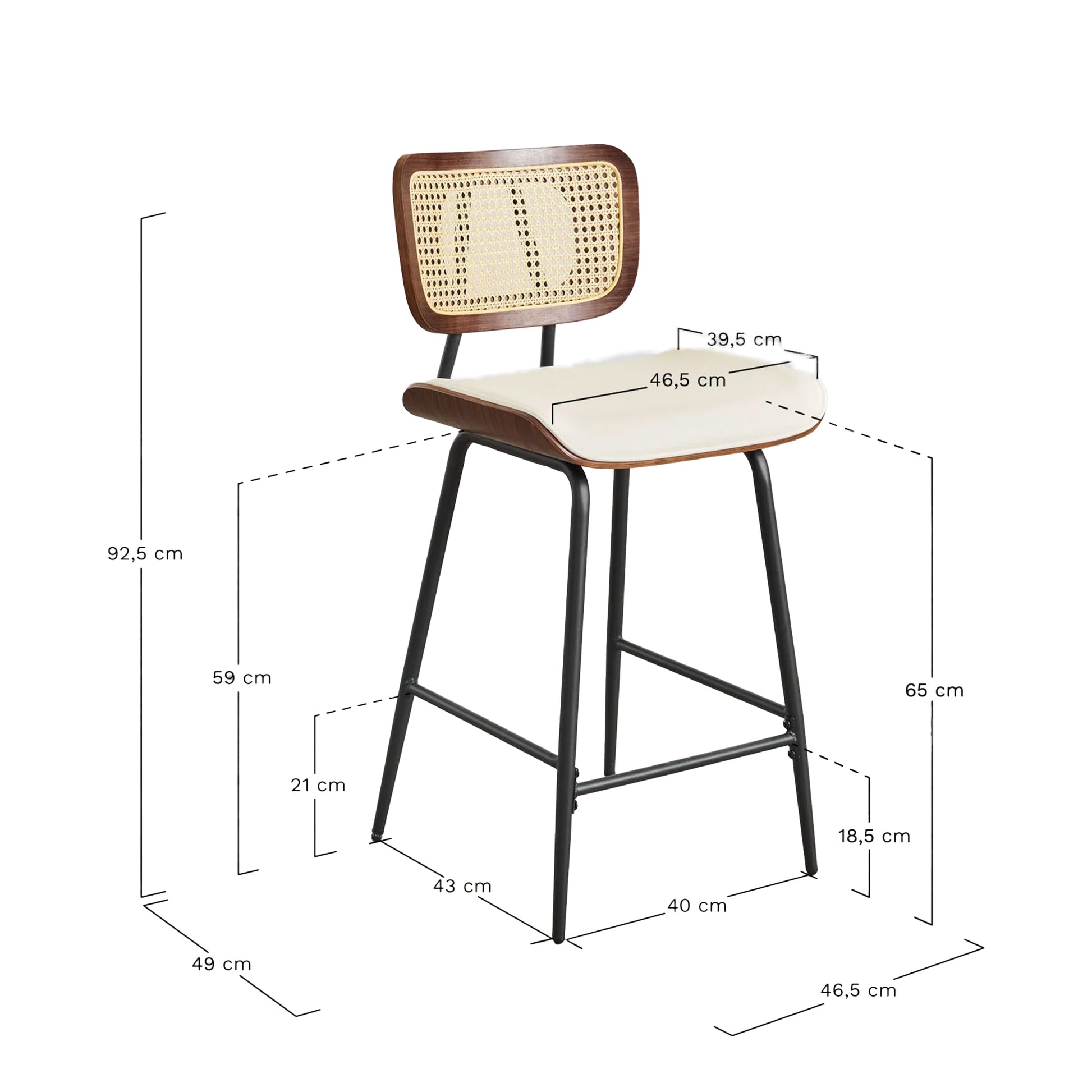 Baro | Pusbario kėdė RAYNA