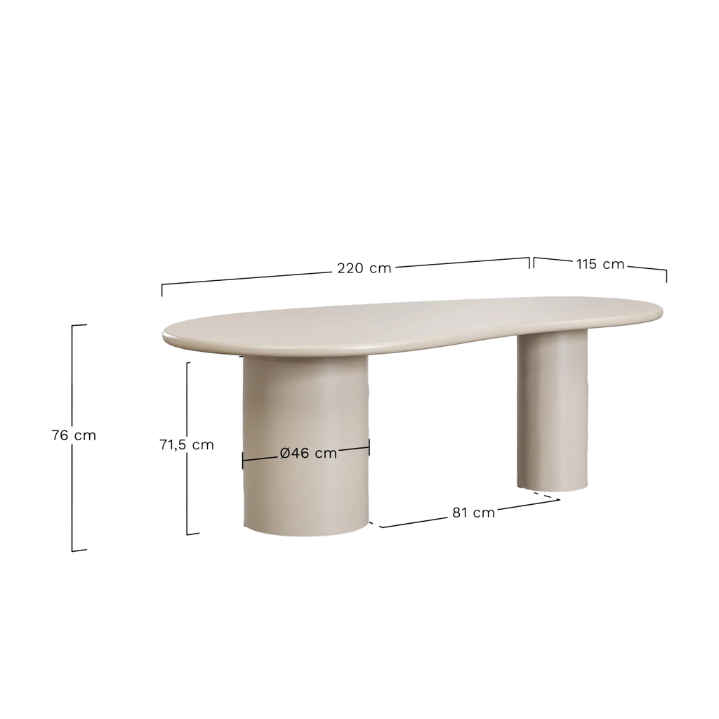 Stalas DEVON 220 × 115 cm