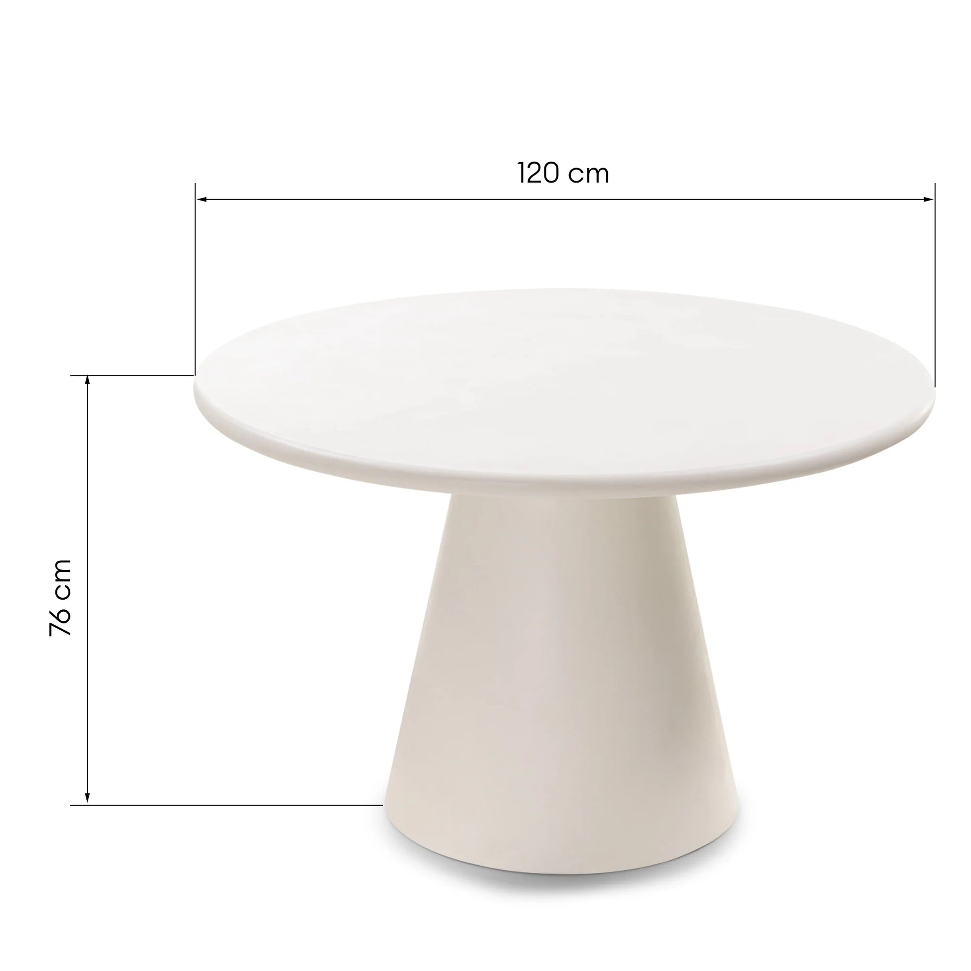 Stalas AURA Apvalus 120 cm