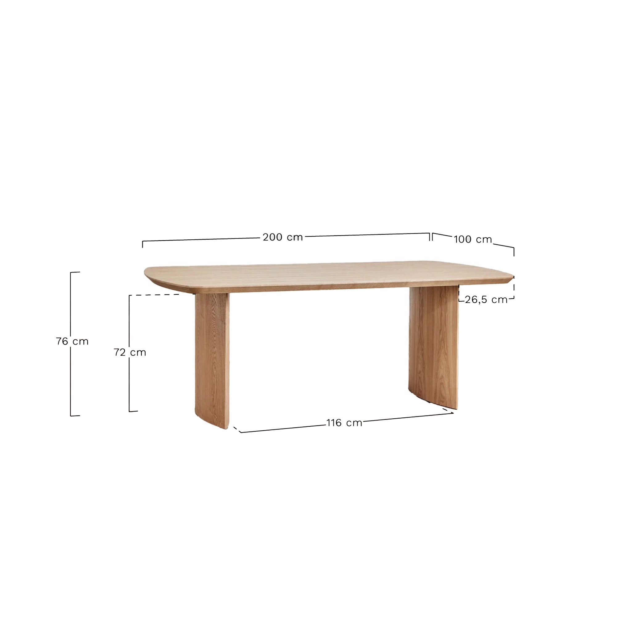 Stalas TAREG 200x100 cm