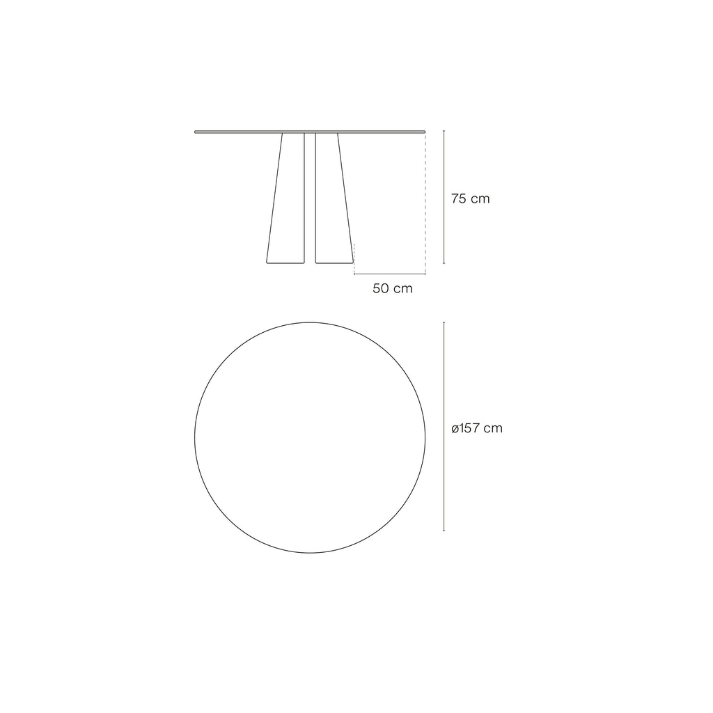 Stalas CEP Ø 137 | 157 cm