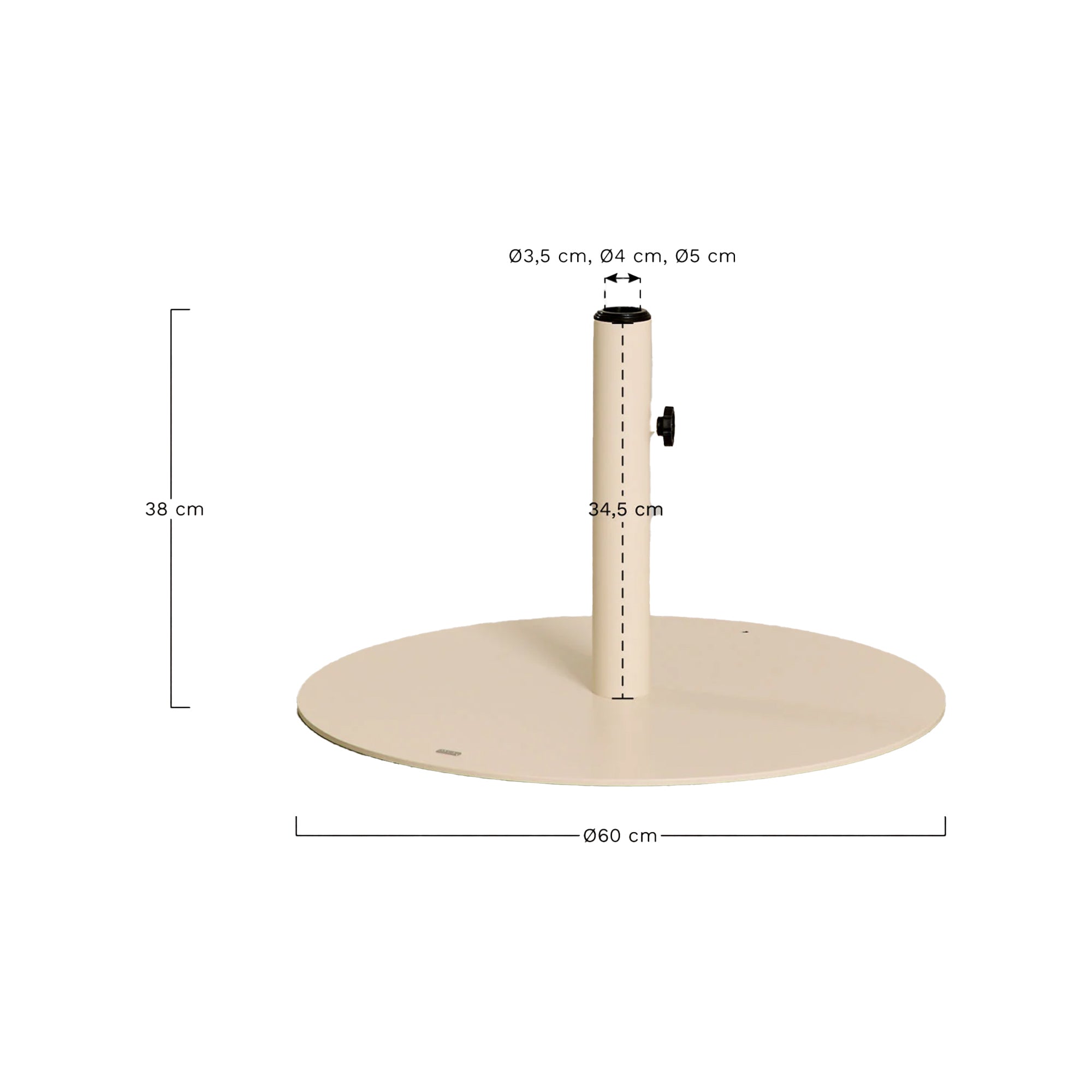 UETA saulės skėčio pagrindas Ø 60 cm