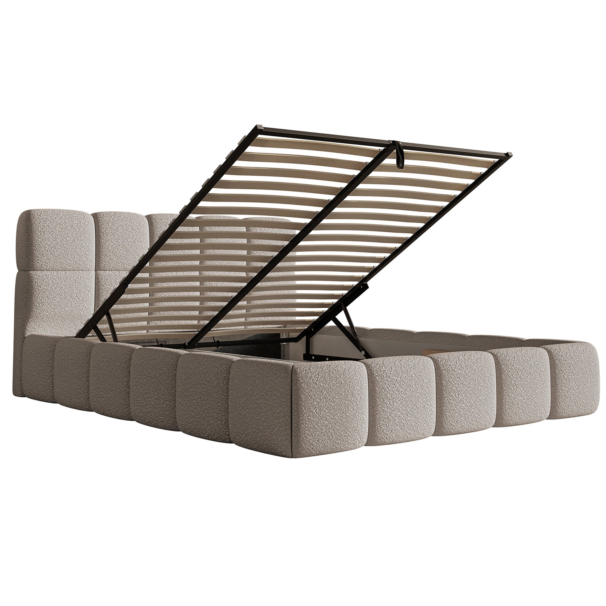 Miegamojo lova UTMA Bouclé audinys