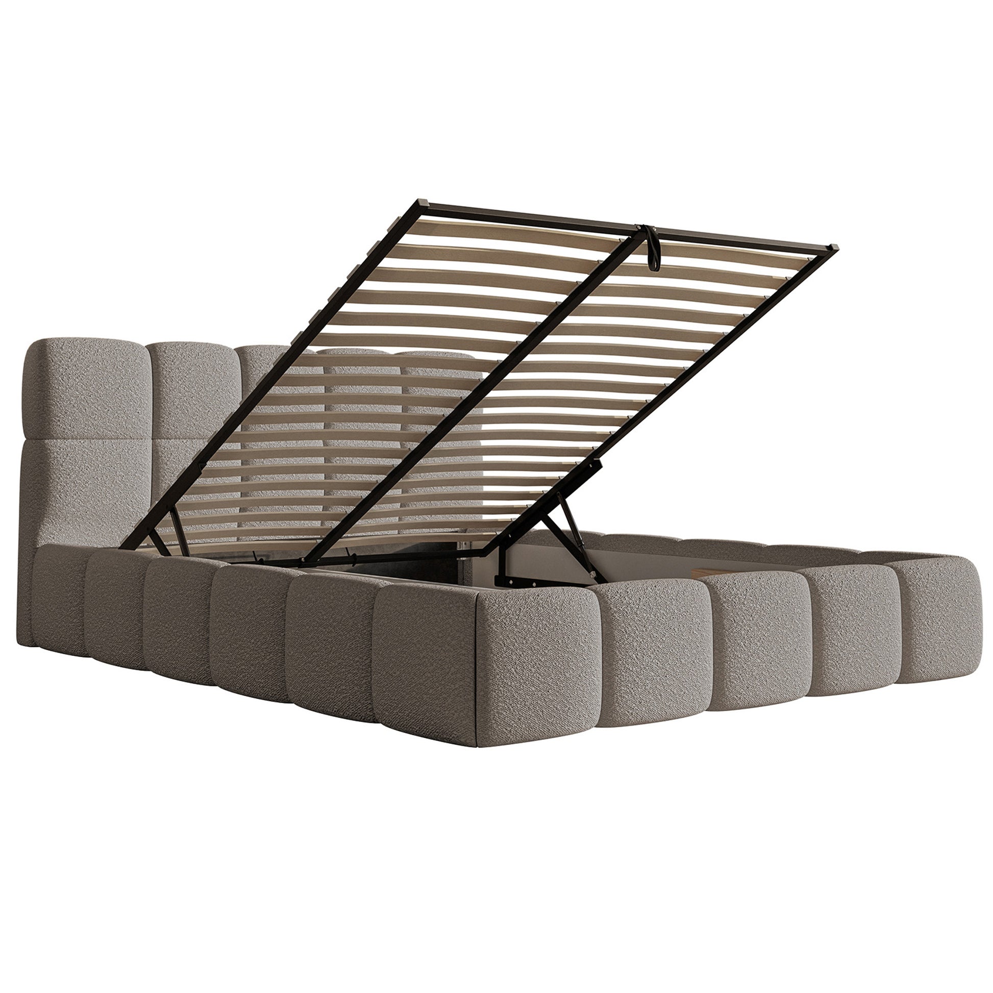 Miegamojo lova UTMA Bouclé audinys