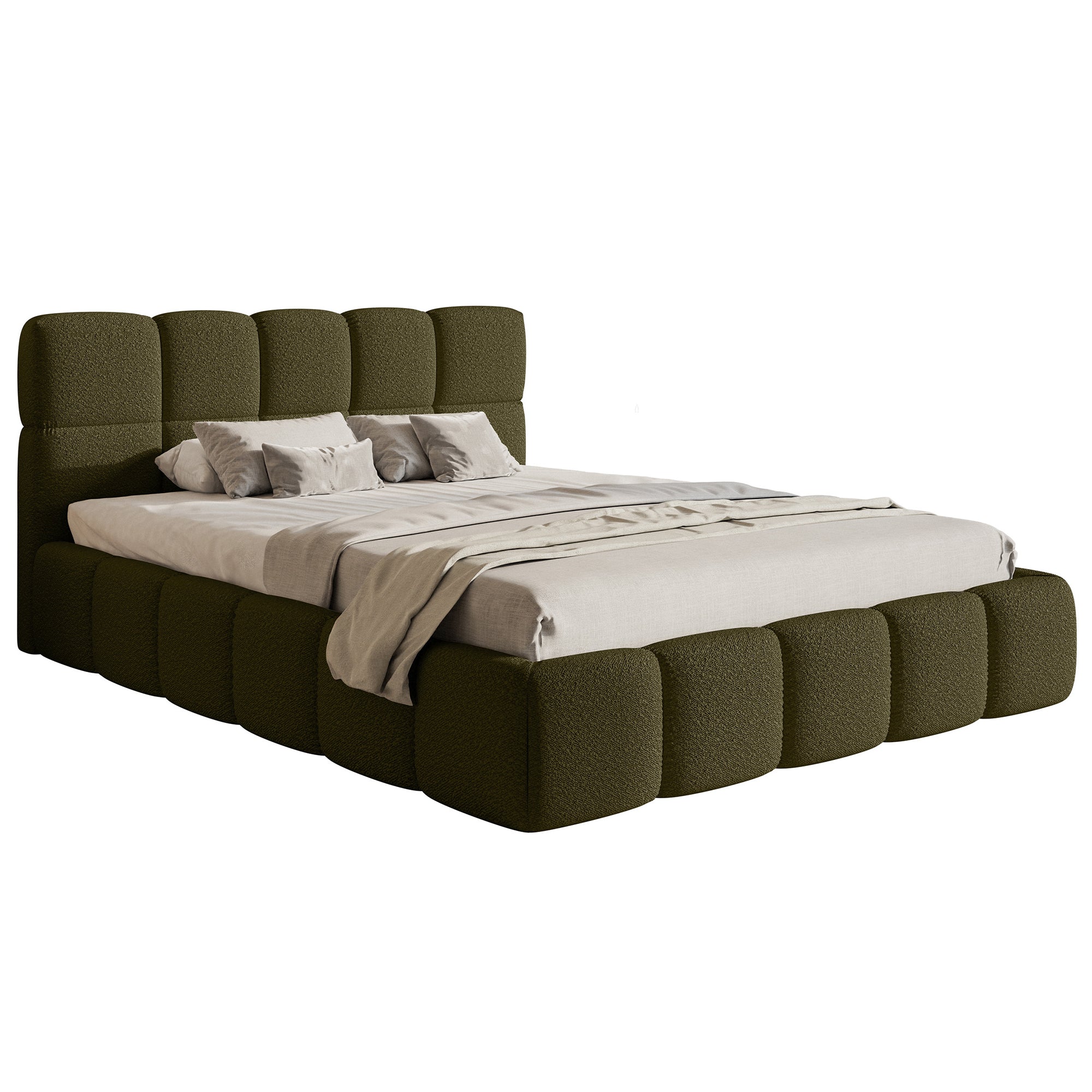 Miegamojo lova UTMA Bouclé audinys