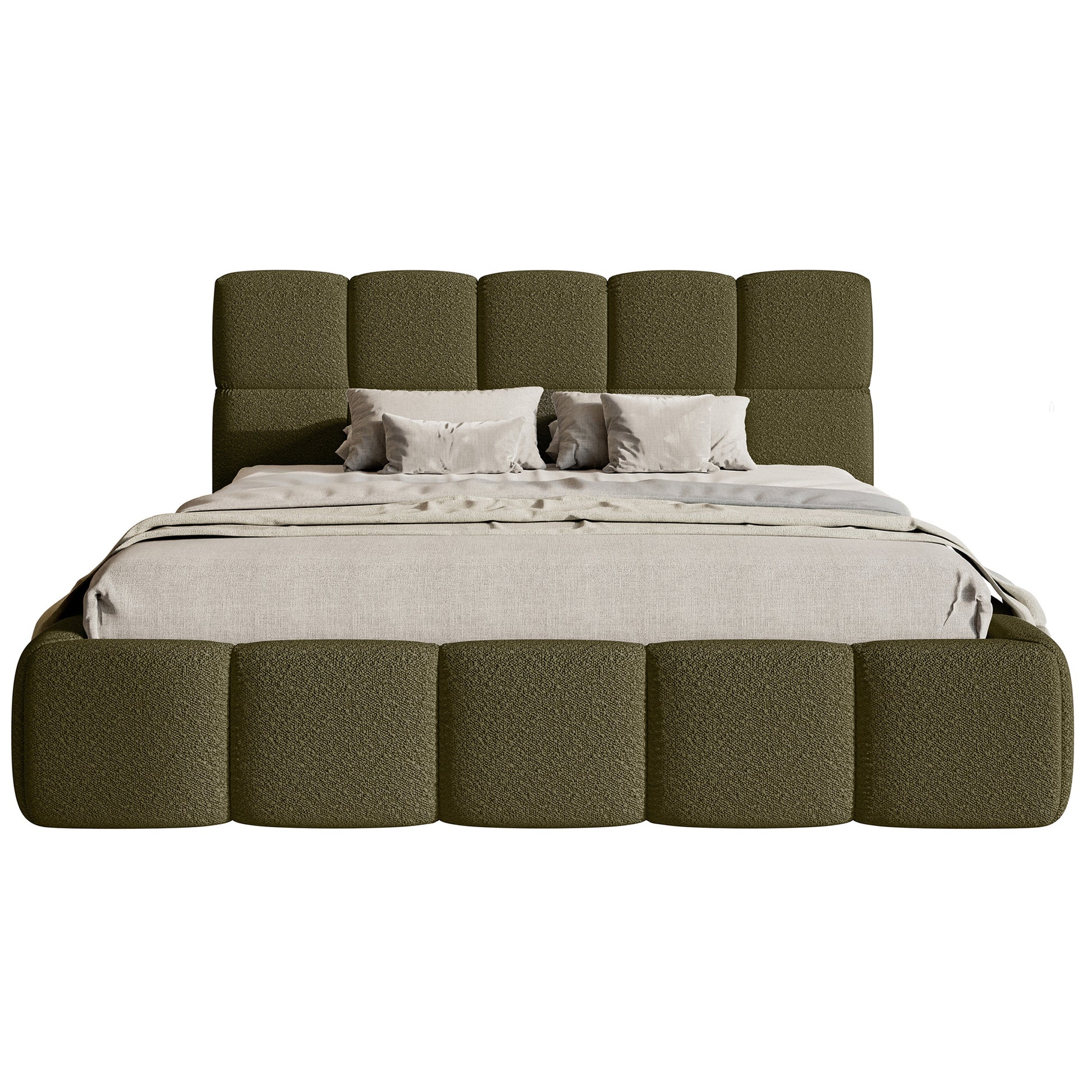 Miegamojo lova UTMA Bouclé audinys